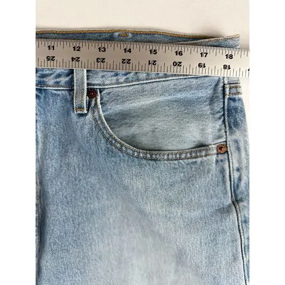 Vintage Levis 501 Jeans 38x30 Light Blue Denim Y2K Mens Made in USA Red Tab